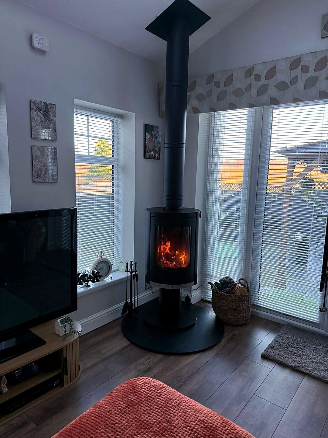 Flue installation and finished stove by Simply Stoves NE